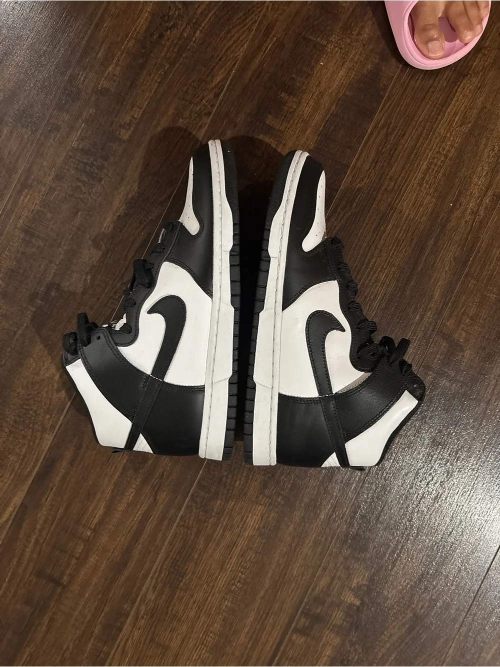 Nike Men’s Mid-Top Sneakers in Black and White